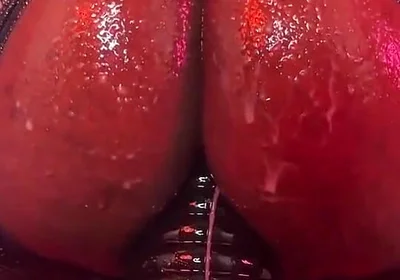 Femboy Gapes Hole with Cone Shaped Dildo