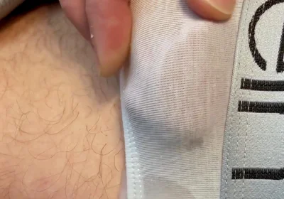 Frenulum Orgasm and Cum by Rubbing My Dick Through My Briefs