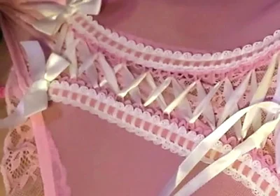 Crossdresser Cdmichelle Wearing Pink Lingerie Jacking off