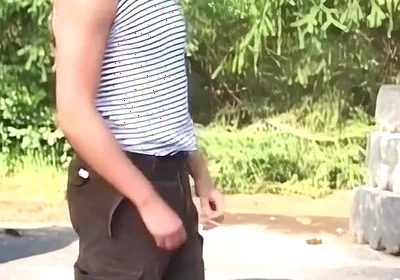 Oral Pleasure Awaits the Hot Athletes at the Fake Checkpoint