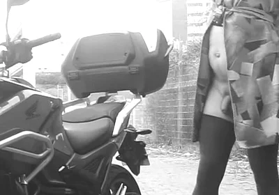 Every Passing Car Saw Her Penis Vibrating Under Her Transparent Dress.