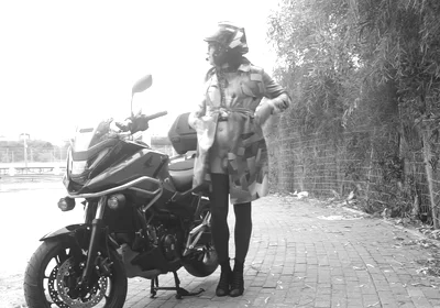 Every Passing Car Saw Her Penis Vibrating Under Her Transparent Dress.