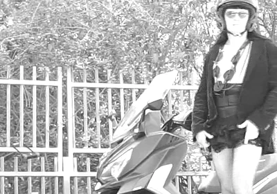 During the Ride, Her Skirt Lifts up and Reveals Her Small Penis