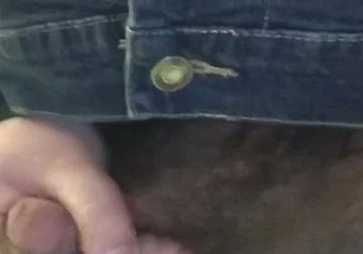 Jerking It In A Dirty Bathroom Stall While Some Guy Takes