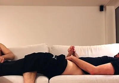 Massaging And Jerking Off Together