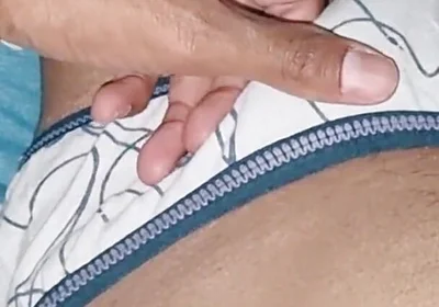 Horny Indian Sissy Boy Cumming While Wearing His Step Sister's Cute Panties