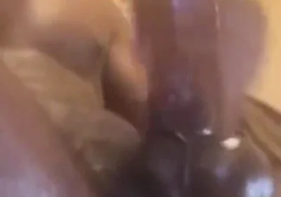 Squeezing My Nipples Butt Plug Deep in My Ass Stroking My BBC