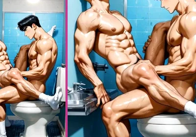 POV: You're Fucking Your Friend's Hot Ass with Lust in the Gym Bathroom.
