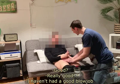 Curious Technician Invited Back to Get His Cock Sucked Again