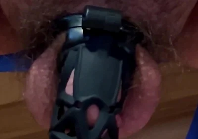My Caged Cock Tease and Cum