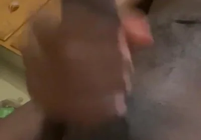 Risky Wanking in the Kitchen in a Shared House