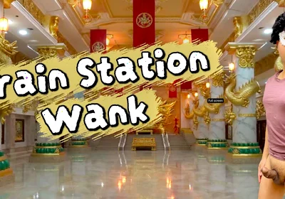 The Train Station Toilet Saved a Man After Getting His Cock Hard