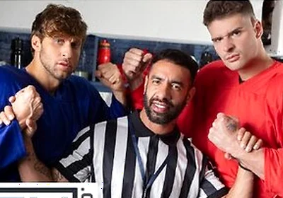 Malik Delgaty And Dom King Settle Their Differences By Double Penetrating Referee Mateo Zagal