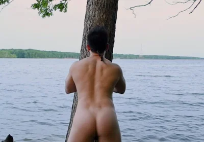 Lakeside Muscle Worship Flexing My Massive Biceps, Ripped Abs, and Juicy Ass Before an Explosive Cum Tasting Finale