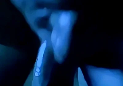 Drooling on Big Uncut Dick