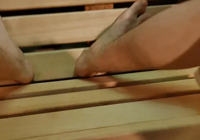 White Young Boy Outdoor and Sauna Cum