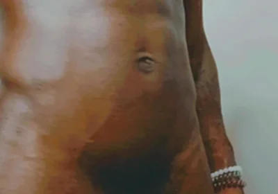 Oiling up My Big Black Cock