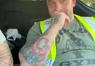 Builders Have a Jerk in the Car at Work