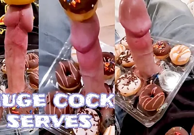 Big Cock Serves Donuts with Extra Frosting