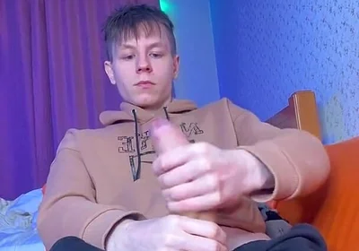 Stroking My Big Cock as Quietly as Possible While Parents Are Home