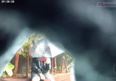 Amateur Guy Caught Peeing in a Public Park