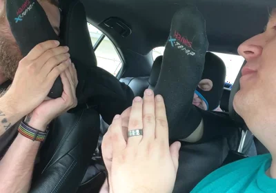 Petting And Adoring Jays Feet As Payment For His Ride