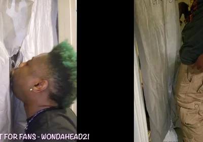 Sissy's First Glory Hole Action!