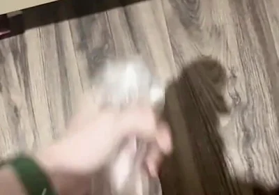 Horny Twink Needed a Release. Big Cumshot, Fucking a Flashlight, Intensive Masturbation. POV 4K Full HD