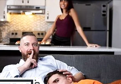 Maverick Sun Gets Horny While His Girlfriend Cooks And Sneaks A Quickie With Stepdaddy Cakes