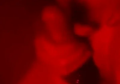 Oily Masturbation in Red Monochrome