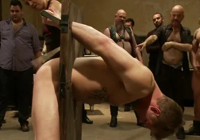 Bound And Suspended Upside Down While Roughly Fucked With Tantric Fitness, Will Swagger And Allen Silver