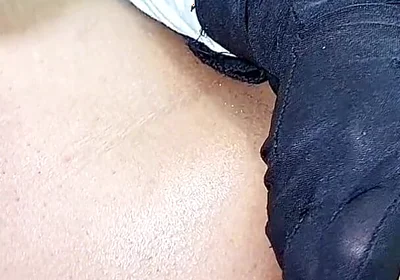 Anal Stretching Using a Large Dildo, Sexy Outfit