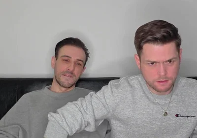 Hung Uncut Brotosh Lads Side by Side Masturbation