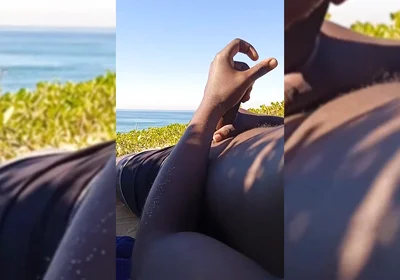 Cautionwear Headsets!!! Stranger Walks by While I Cum!