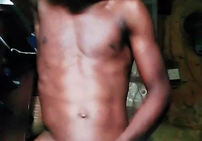 African Boy Jerking off at Home