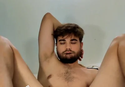 Slutty French Boy Jerks off While Fucking Is Asshole with a Toy - Beepied