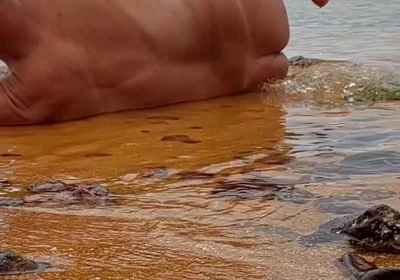 Ladysilva on the Beach Getting Naked What a Hot Tanned Ass with a Sexy Mark