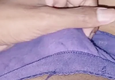 Slim and Skinny Sissy Femboy Masturbating in Sister's Pantie