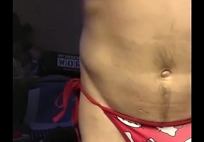 Cdmichelle Wearing Red Hello Kitty Bikini Swimsuit