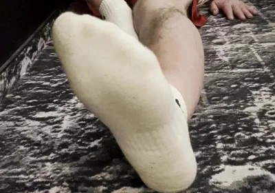 Coach Karl's Feet in His White Socks [8893]
