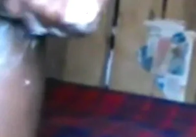 Wanking Covered in Body Creaming