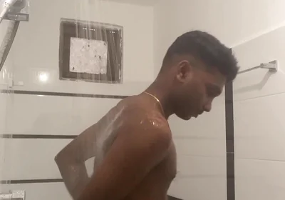 Sri Lankan Teen Boy Showered