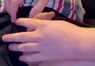 A Friend Takes My Little Uncut Cock Out of His Pants and Plays with It