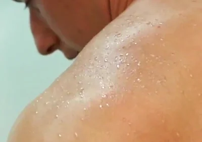 Shower with a Huge Cock and Dildo