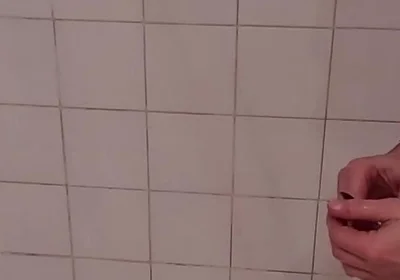 Daddy Jerks off in Shower. Soapy, Uncut, Voyeur Cam