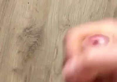 Morning Handjob and Cum on the Table