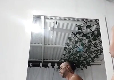 Cum in Front of the Mirror