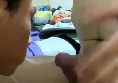 Caught Jerking Deepthroat Surprise to Desk Gape Fest