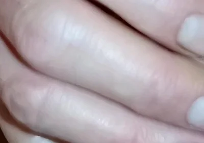 Big Cock Masturbation, Naked Edging, Close up Creamy Cum on Black Panties - Rockardglans