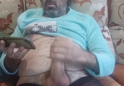 Jerking off My Hard and Wide Cock Till I Cum a Lot, Face View